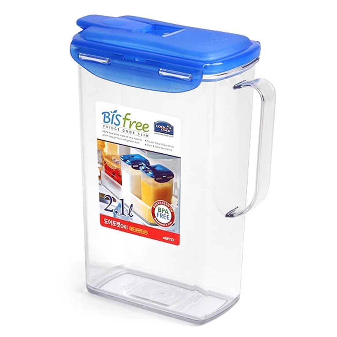 Lock & Lock TRITAN, BIS FREE WATER, JUICE Storage Container Pitcher Jug 71oz / 2.1L