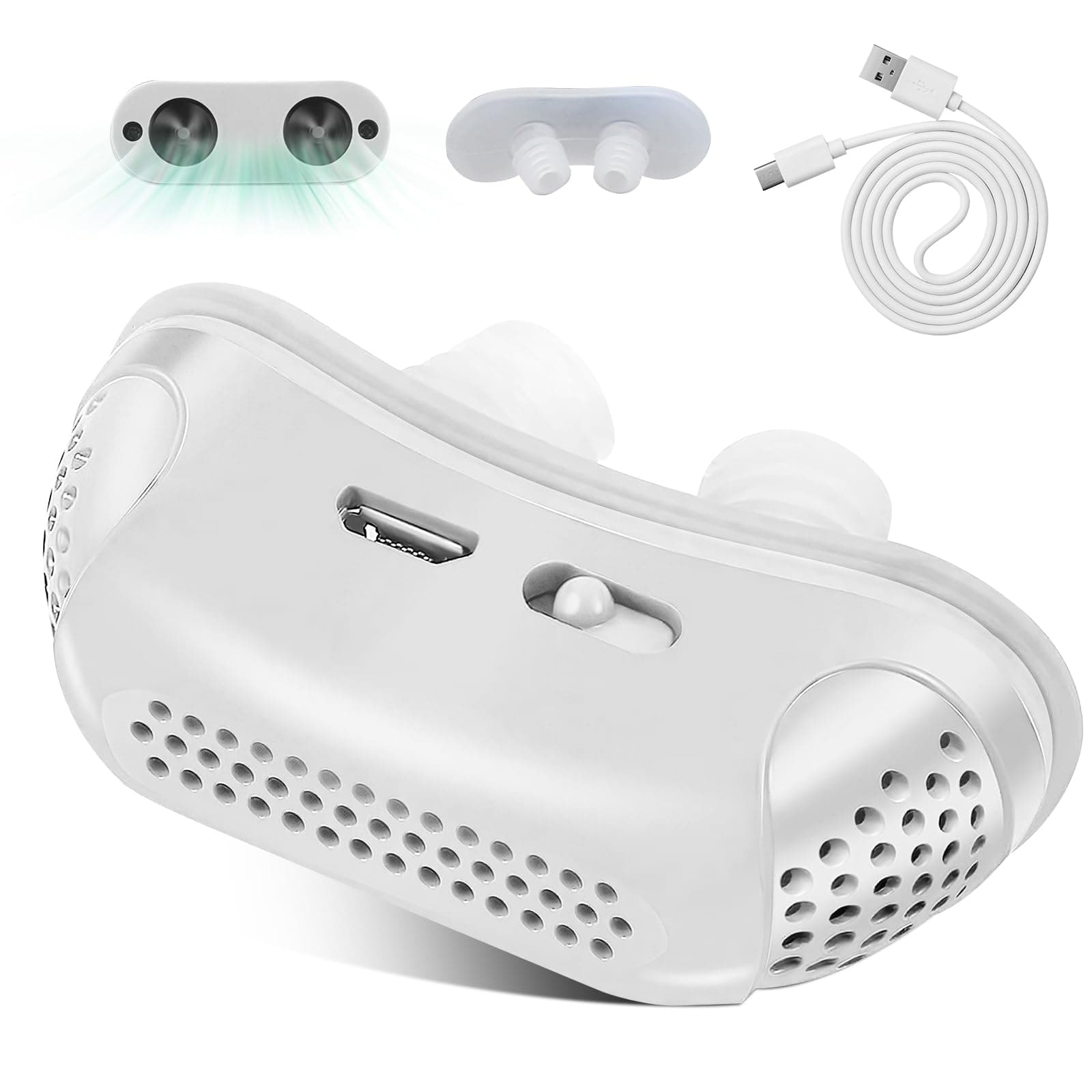 Anti Snoring Devices, Snoring Solution, Effective Snoring Prevention, Adjustable & Breathable, Snoring Solution for Men and Women, Suitable for All Nose Shapes White-1