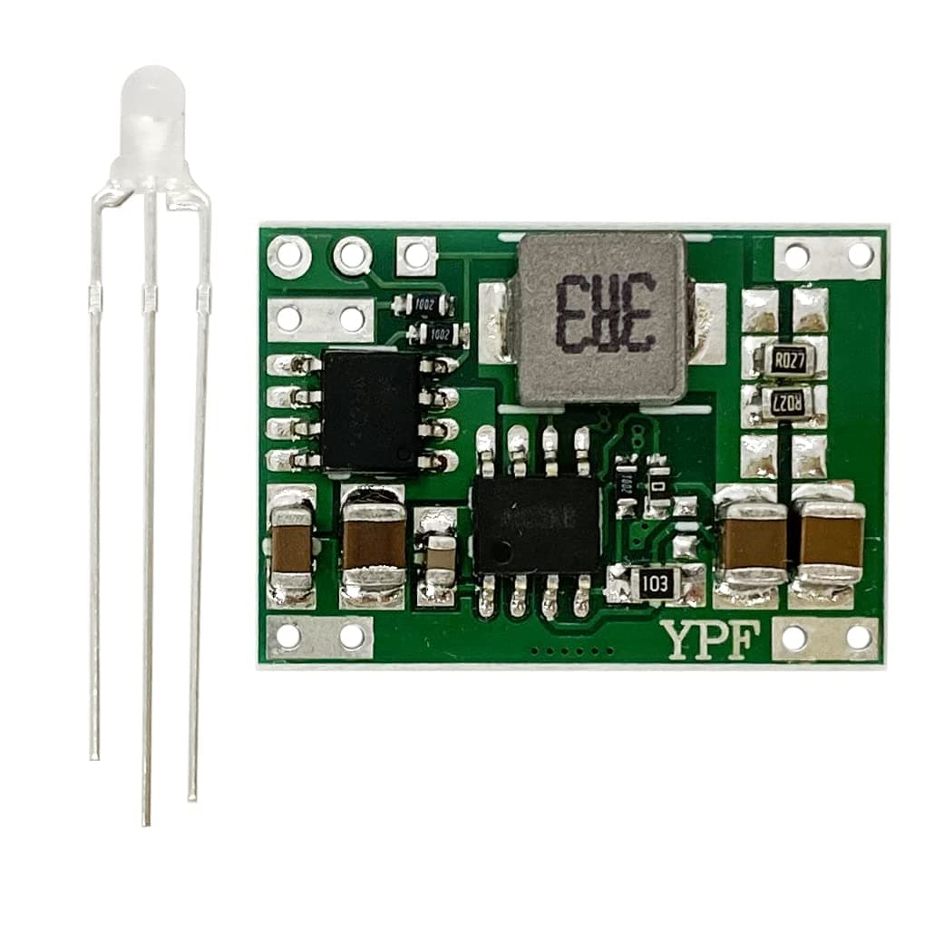 2A Battery Charger Module 4.2V 8.4V 12.6V 18650 Lithium Li-ion Battery Charger Circuit 1S 2S 3S Lithium ion Battery Step Down Charging PCB DC-DC Converter DIY CC CV Output to LED Driver (Default 2S)