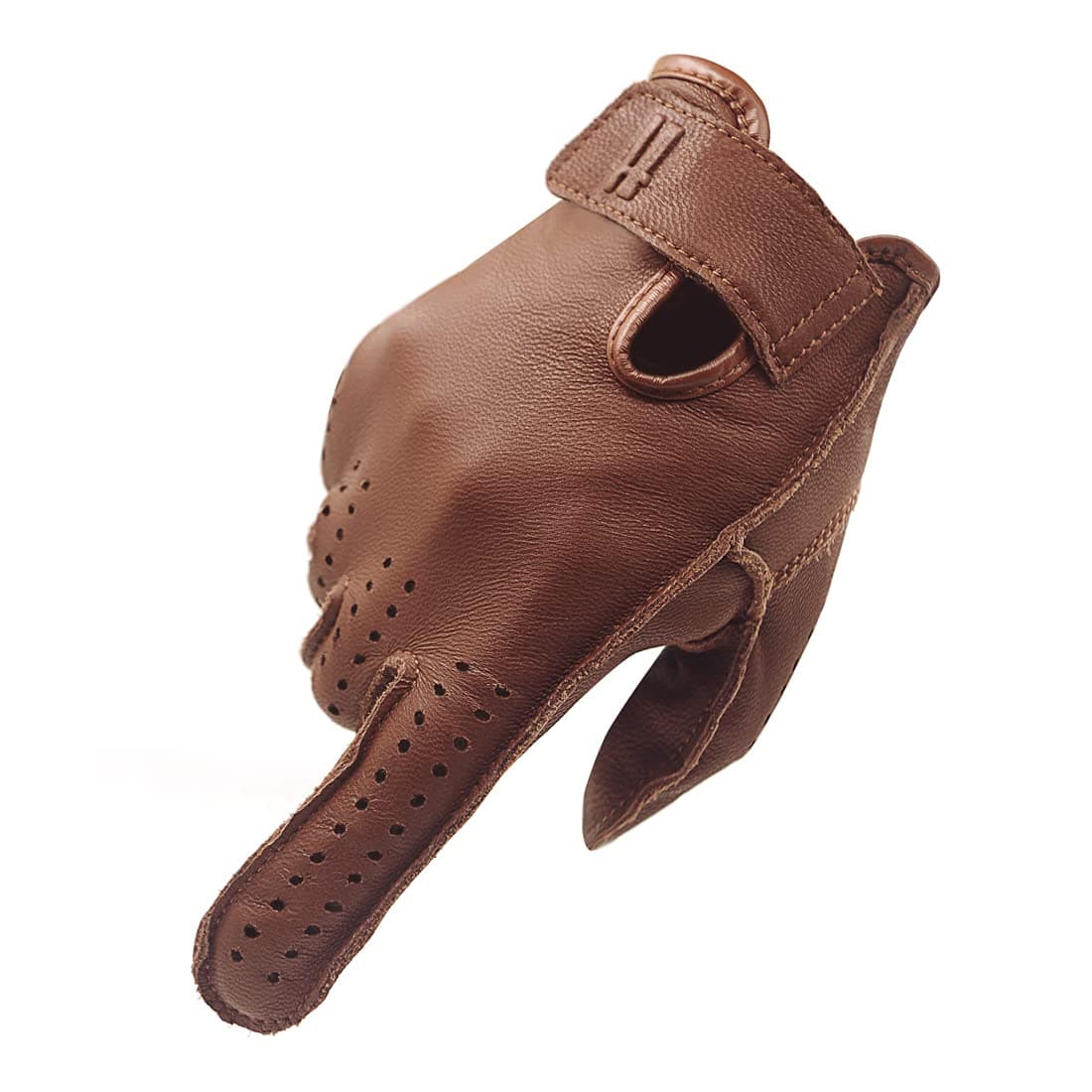 Harssidanzar Mens Unlined Leather Racing Gloves Biker Glove Driving Gloves Motorcycle Glove for Men GM038US