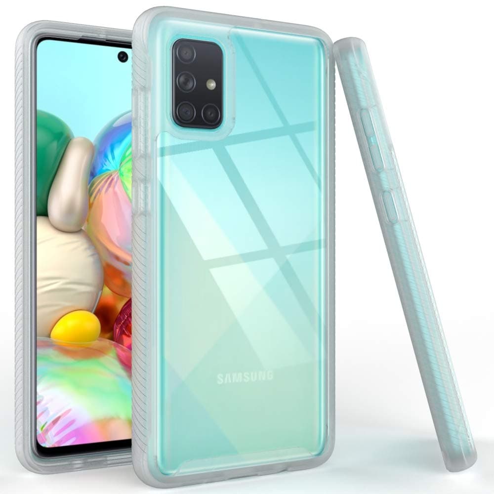 Puxicu Samsung A71 Case,Galaxy A71 Case, Shockproof Protection Scratch-Resisitant Enhanced Hand-Grip TPU Cover for Samsung Galaxy A71 4G Version-Matte Clear