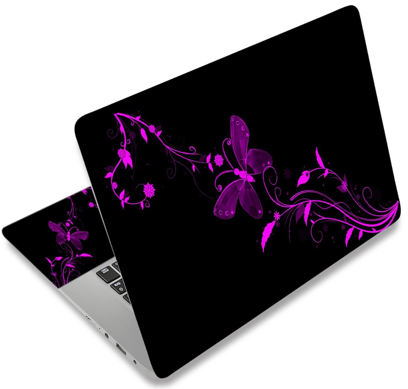 Laptop Notebook Skin Sticker Cover Decal Fits 12 13 13.3 14 15 15.4 15.6 inch Laptop Protector Notebook PC | Easy to Apply, Remove and Change Styles (Nice Butterfly)