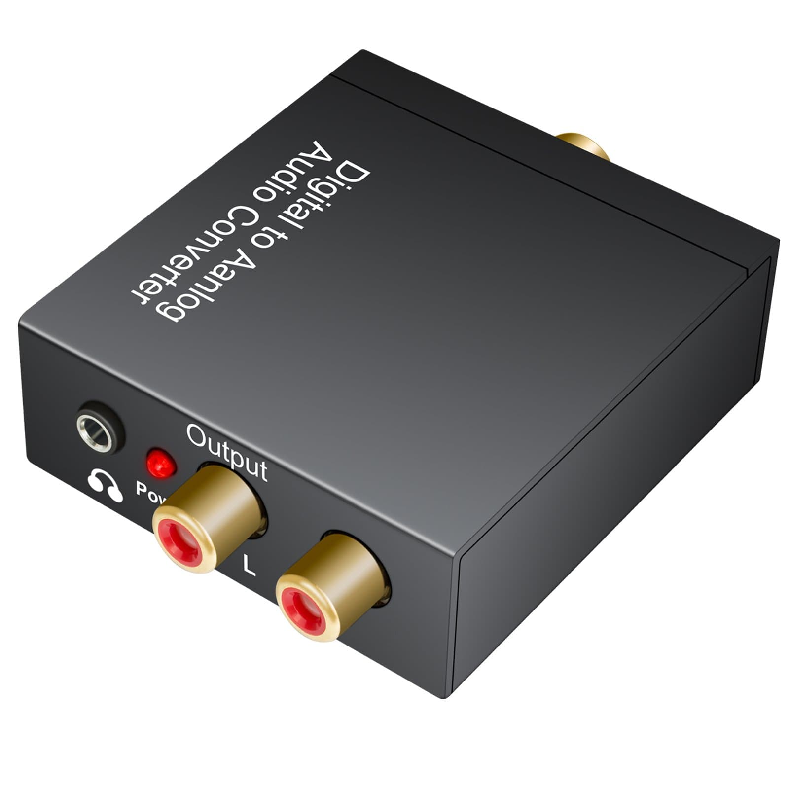 OLRICK 96KHz DAC Converter Digital Optical Coaxial SPDIF Toslink to Analog Stereo Audio L/R RCA 3.5 Jack Audio Converter Adapter for PS3 PS4 XBox HDTV Blu-ray DVD Sky HD