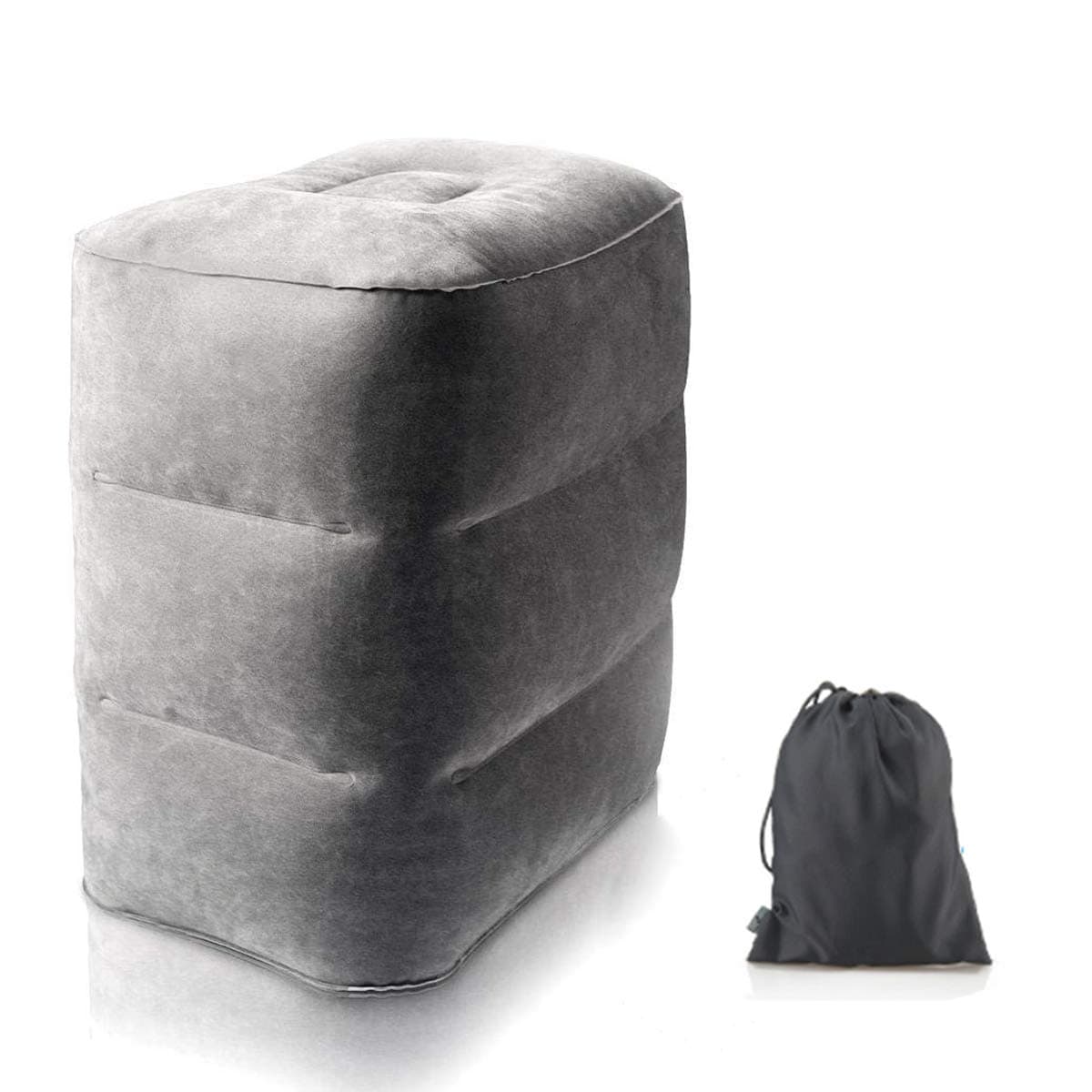 Inflatable Foot Rest Pillow, Kids Airplane Bed for Airplane - Height-Adjustable Travel Leg Rest Pillow Airplane Travel Accessories, Travel Leg Rest for Airplane