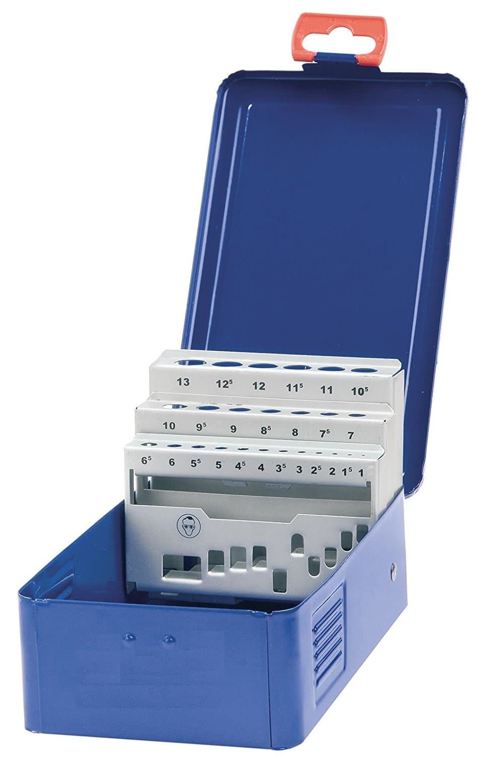 Bohrcraft Metal Case Empty 25-Piece for HSS Twist Drill 338 M 13, Dark Blue, 00801520025