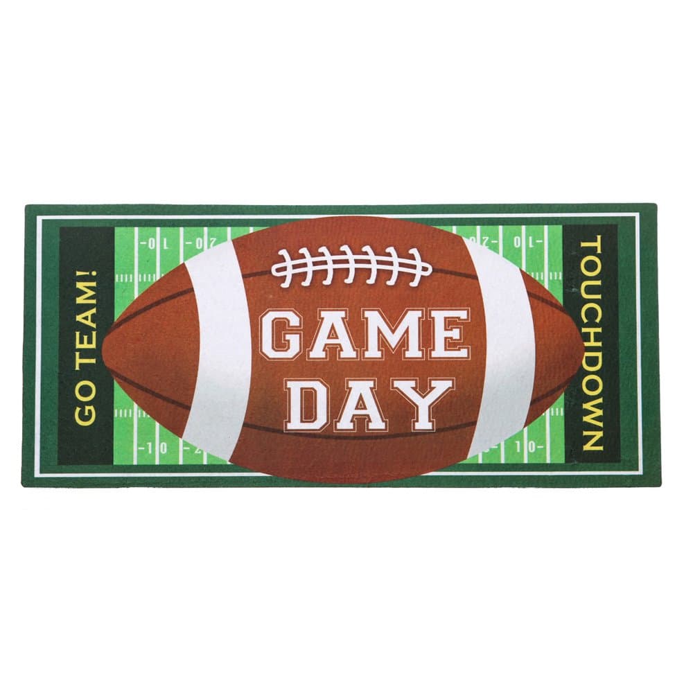 Evergreen Game Day Decorative Mat Insert, 10 x 22 inches