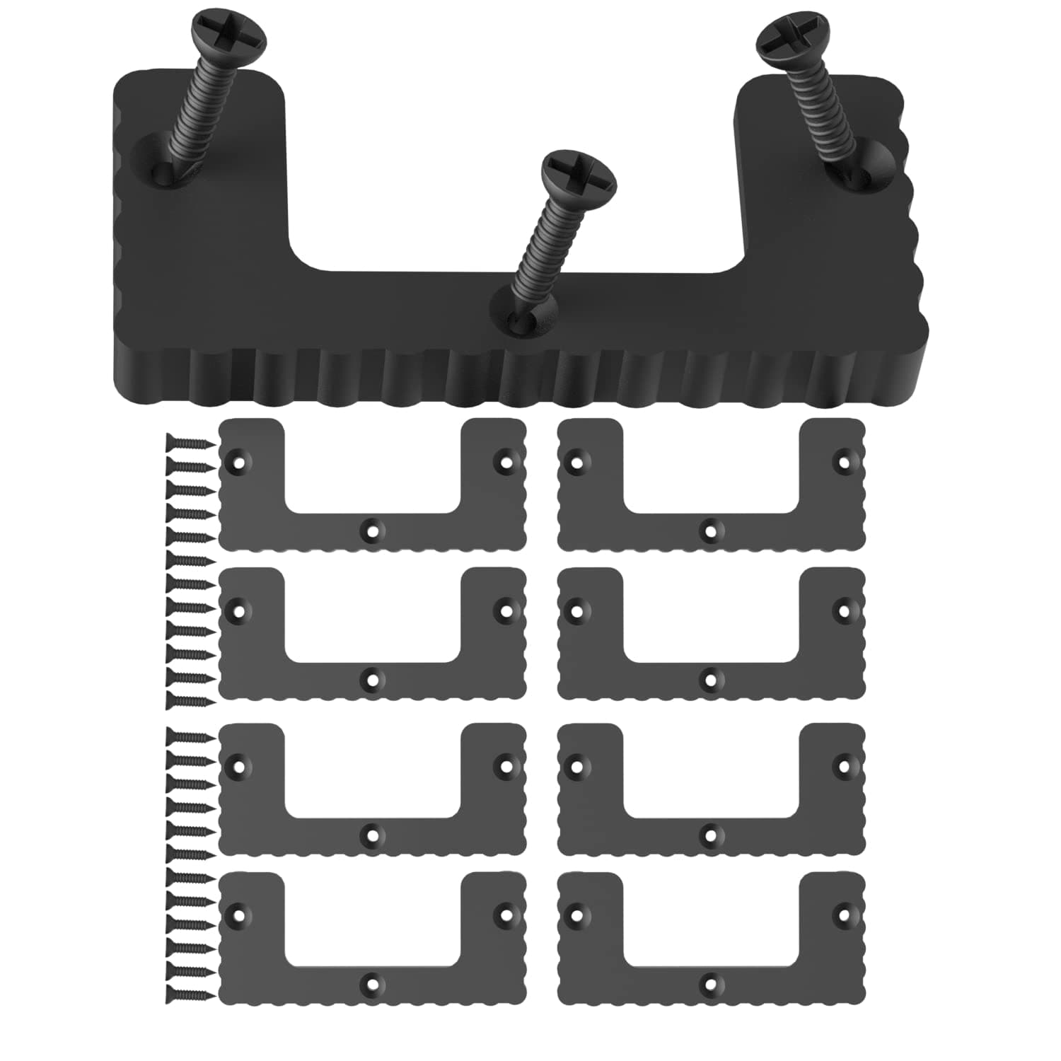 NyVoozyFor Milwaukee Packout Cleats, 8PCS Cleat 'n' Feet Cleats Compatible with Milwaukee Packout System, MountTool Box Storage System Anywhere (Black)