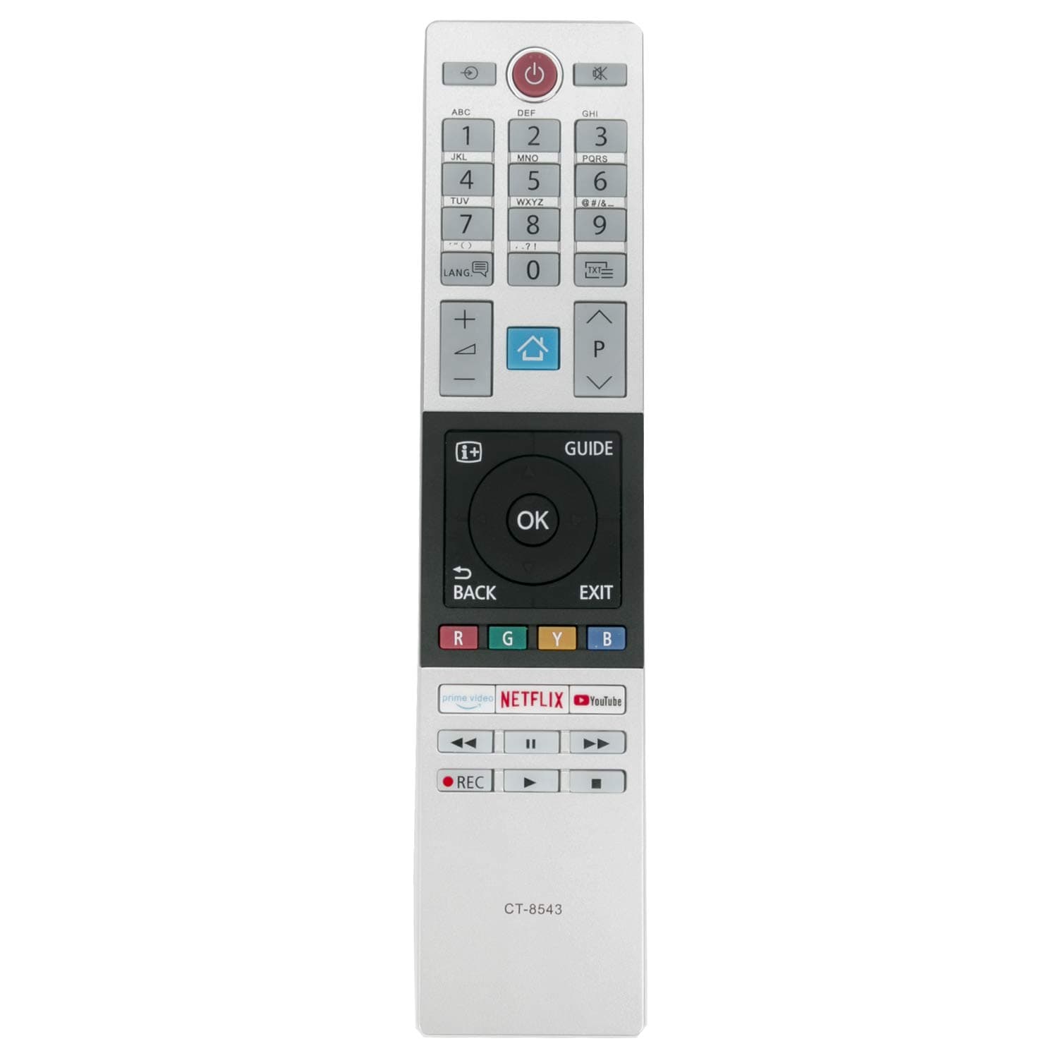 VINABTY CT-8543 RC42151P 30101775 Remote Control Replacement fit for Toshiba TV 32W2863DG 32W2863DA 55U7863D 40L2863DG 43V5863DG 43B6863DG 49L2863DG 49U6863DG 49V5863DG