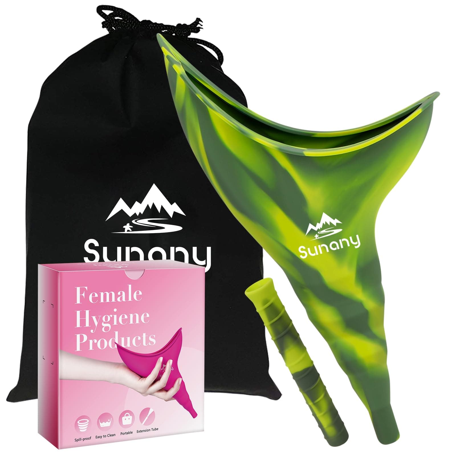 Female Urination Device, Reusable Female Urinal Silicone Women Pee Funnel Allows Women to Pee Standing Up, The Perfect Companion for Camping,Outdoor,Travel(Fuchsia)