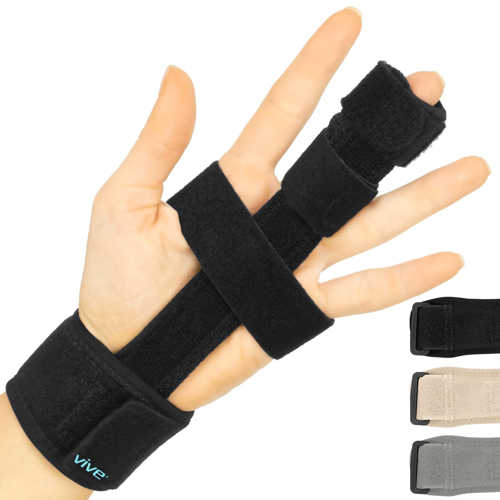 Trigger Finger Splint Full Hand And Wrist Brace Support Adjustable Locking Straightener Straightening Immobilizer Treatment For Sprains Pain Relief Mallet Injury Arthritis Tendonitis