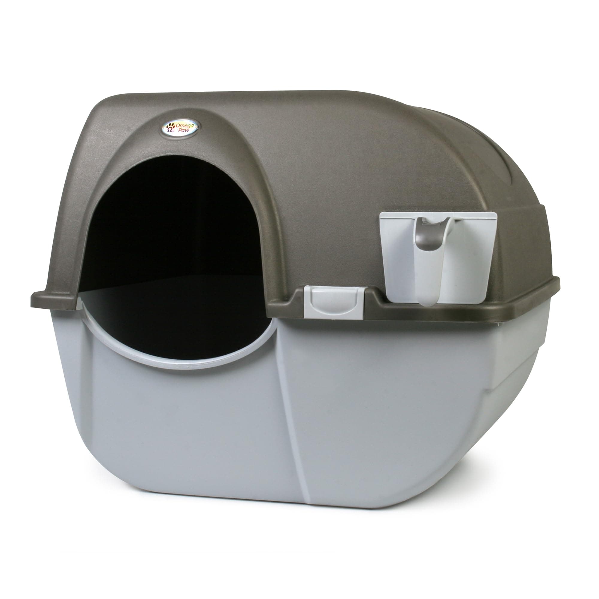 NRA15-1 Improved Roll 'n Clean Self Cleaning Litter Box, Regular, Pewter