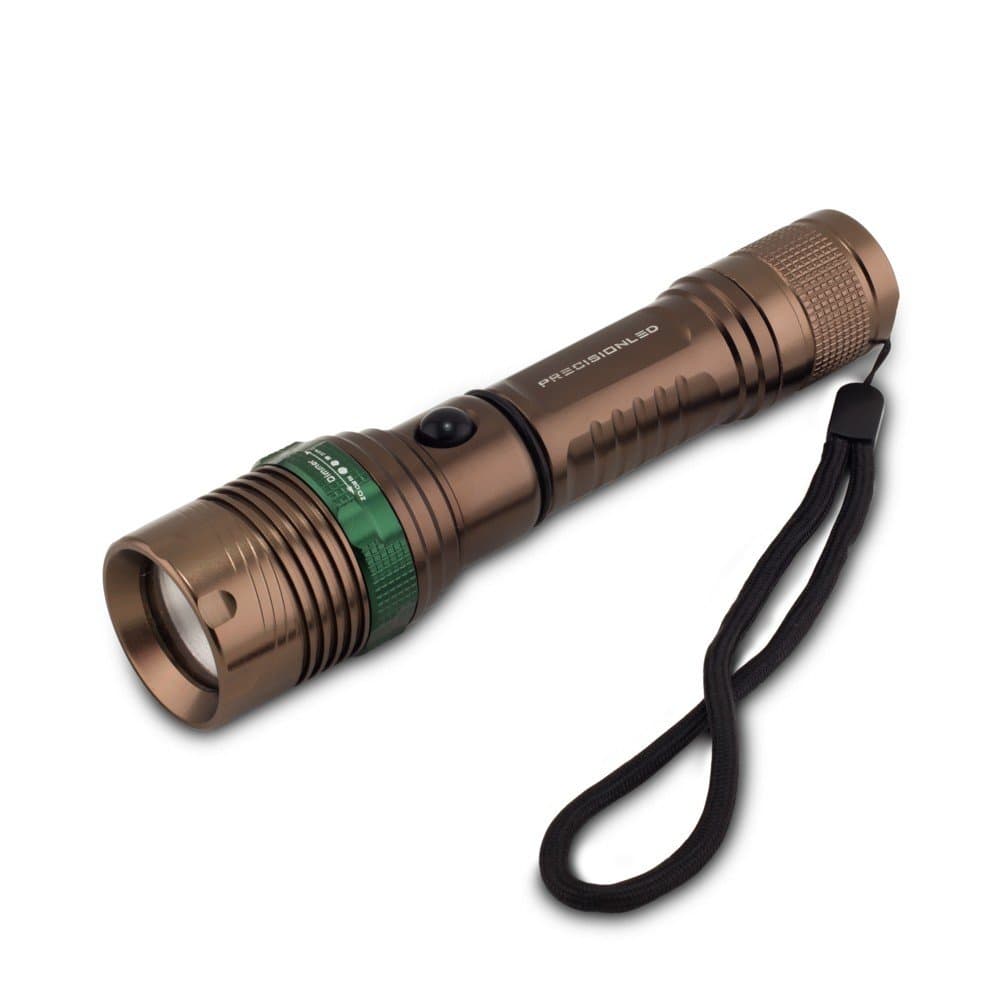 Precision LED Adjustable Focus High Power LED Flashlight- Topnotch Brightness, Cree XPE 3watt LED, Three-Lighting Modes, Handheld, Water Resistant, High Durability, Battery Powered.