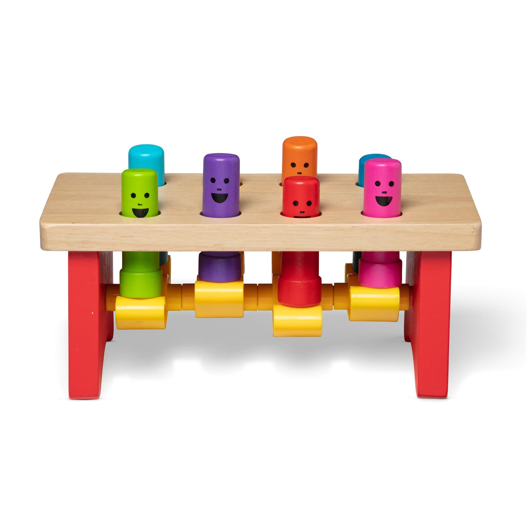 Melissa & Doug Deluxe Pounding Bench | Wooden Developmental Toy | Motor Skills | Problem Solving | 2+ | Gift for Boy or Girl