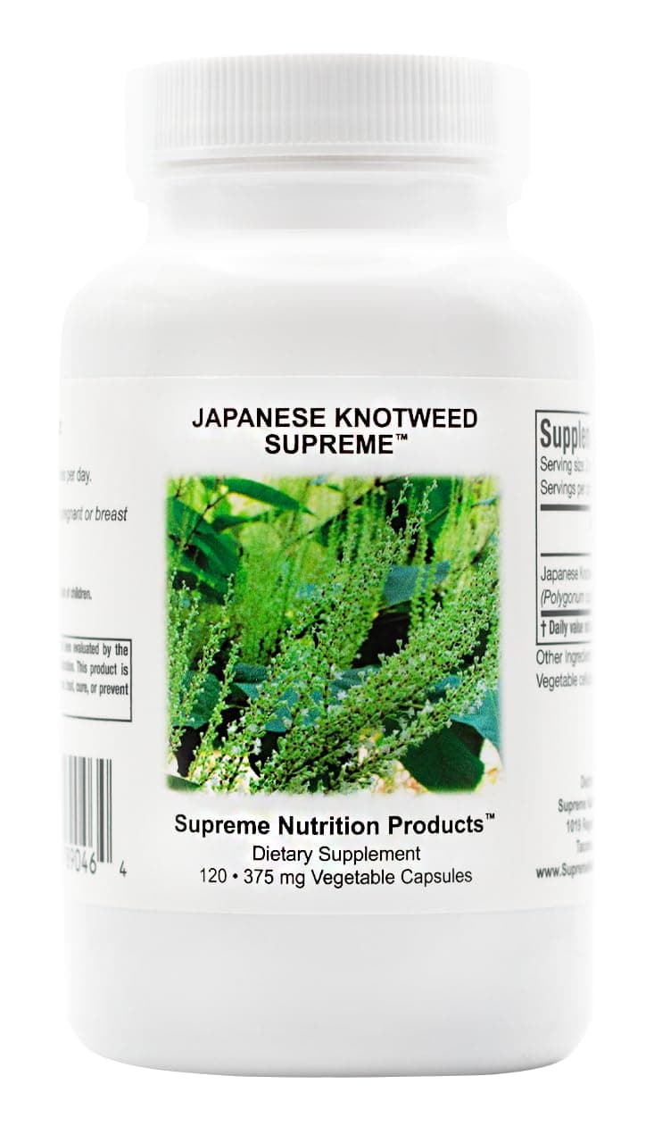 Supreme Nutrition Products Japanese Knotweed, 120 Pure You Ji Hu Zhang 375 mg Capsules