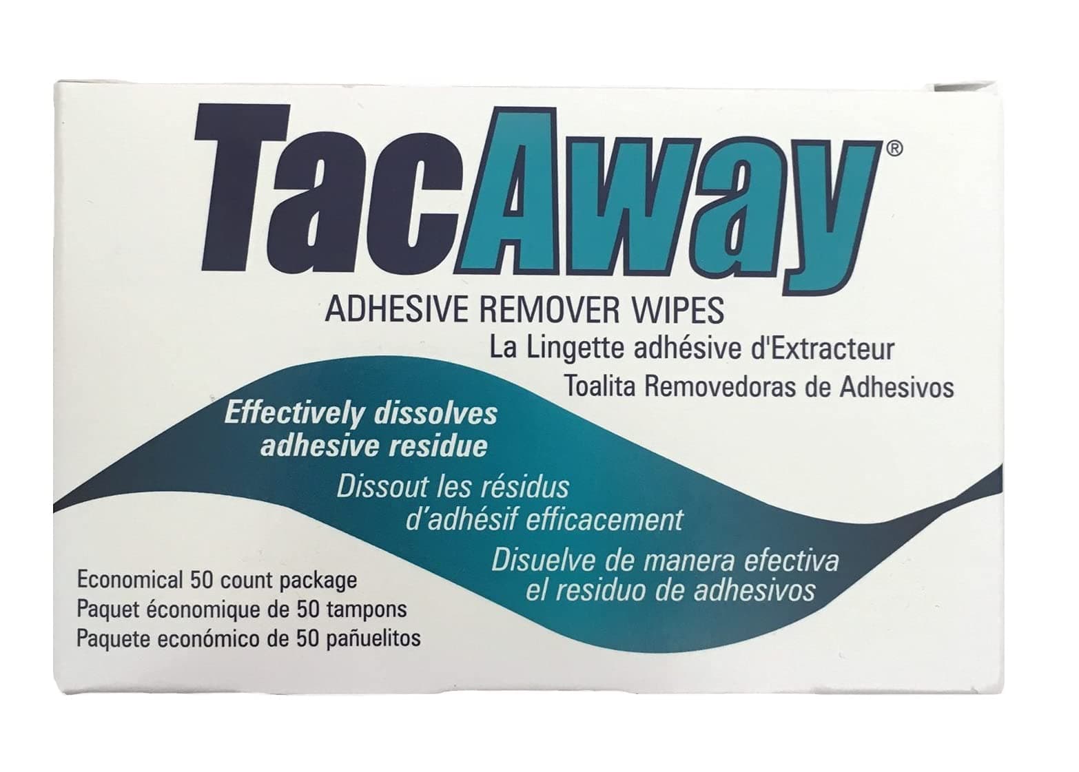 Torbot TRMS408W - Tacaway Adhesive Remover Wipe, Non-Acetone, 50/Box