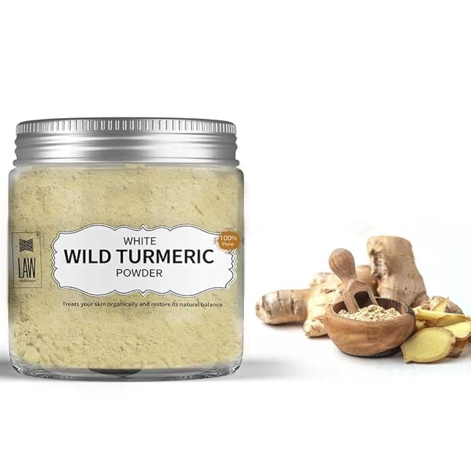 looms & weaves – White Wild Turmeric Powder – 50 gm (Rarely available and nature's best remedy for skin care)