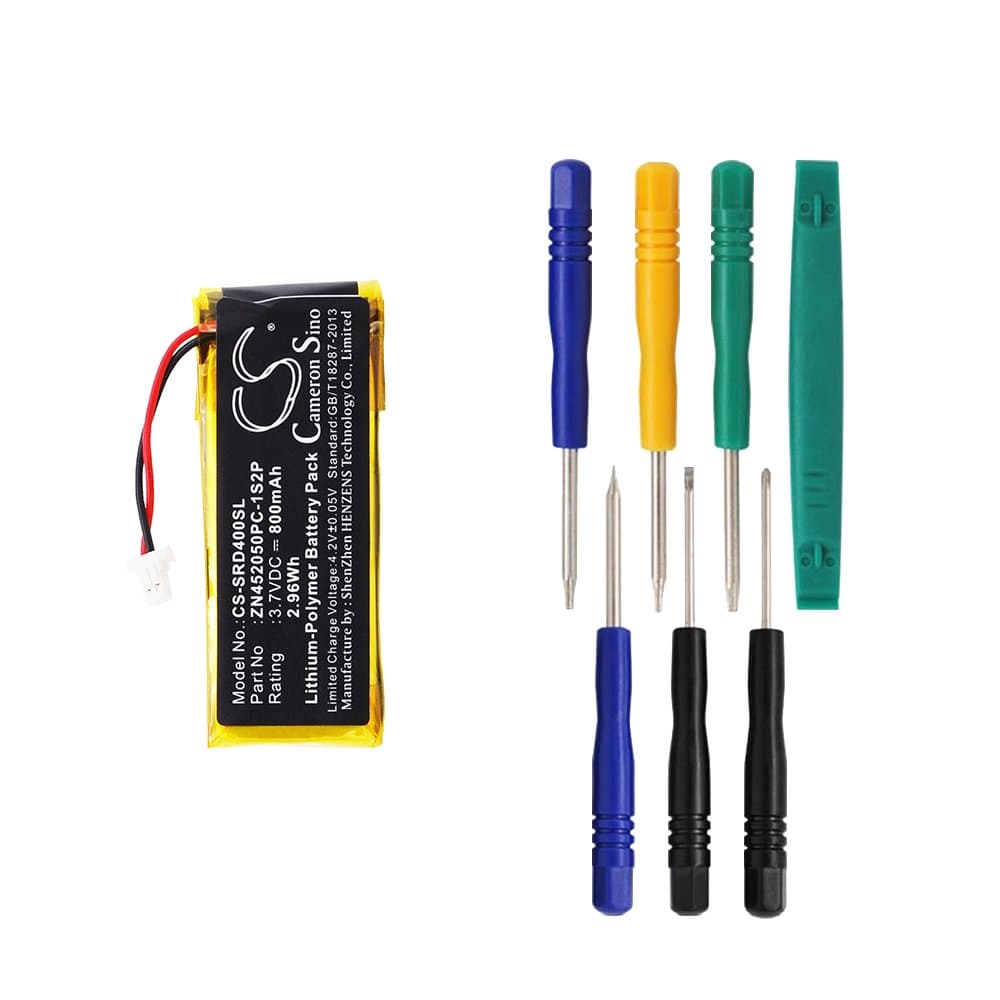 Cameron Sino 800mAh Battery for Cardo G4, G9, G9x, Scala Rider G4, Scala Rider G9, Scala Rider G9x, Schuberth C3 with 7/pcs Toolskits