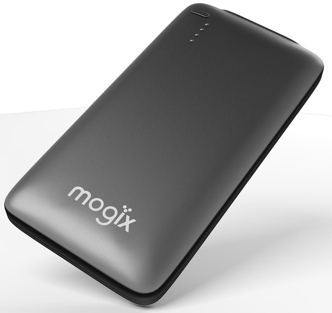 Mogix Cell Phone Portable Charger – Slim Lightweight 5000mAh External Battery – Smart Safe Universal Charging 2.5A Power Bank (Black)