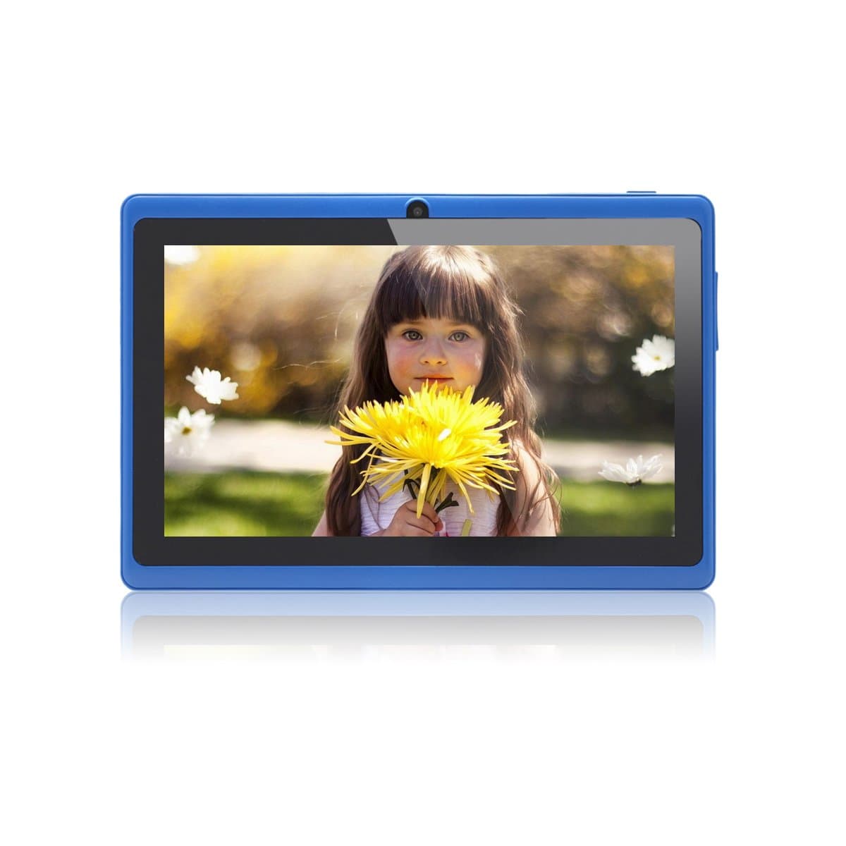 Haehne 7 Inch Android Google Tablet PC 4.2.2 Jelly Bean 8GB 512MB DDR3 A23 Dual Core Camera Capacitive Touch Screen 1.5GHz WiFi Blue
