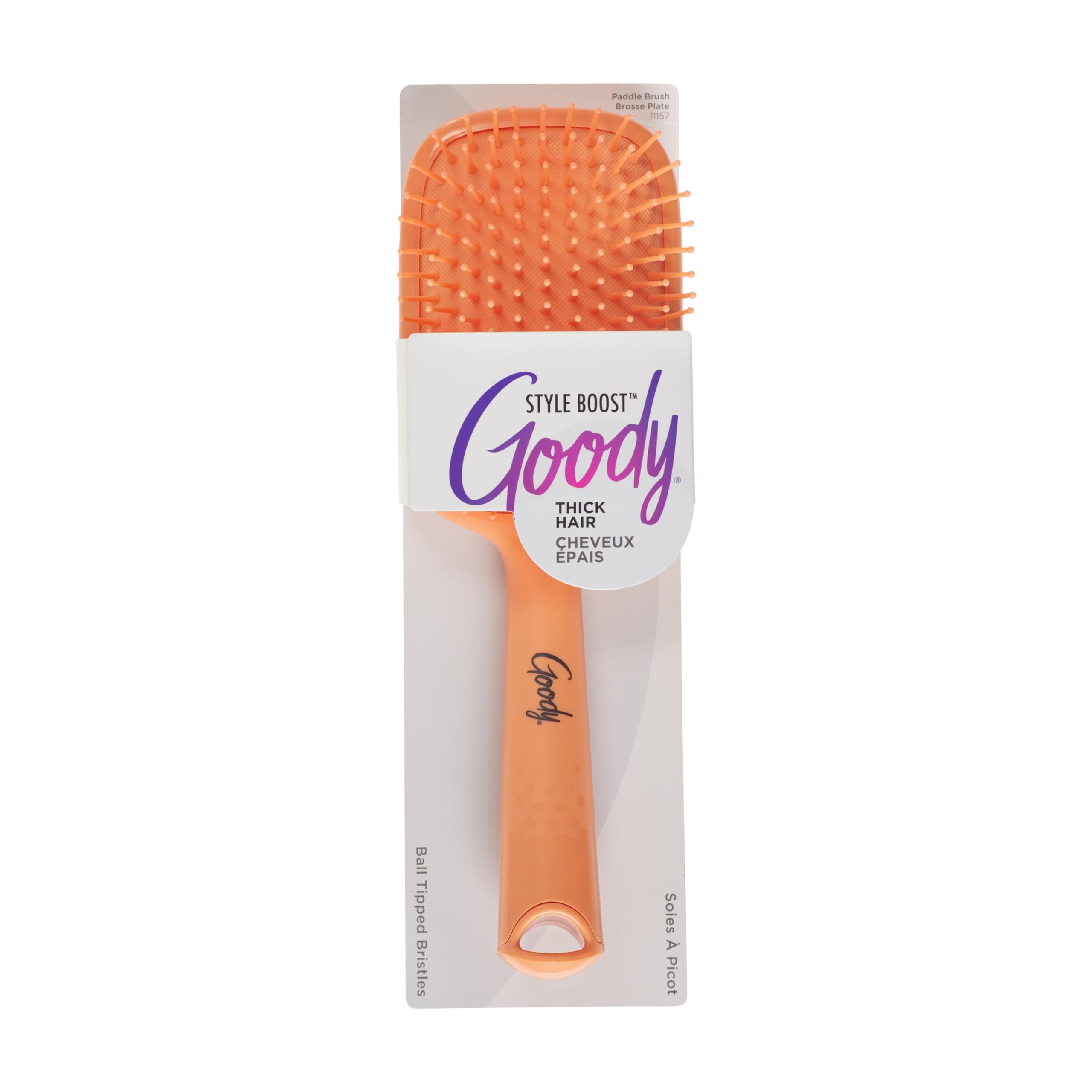 GOODY - Bright Boost Paddle Hair Brush Assorted Colors - 1 Count