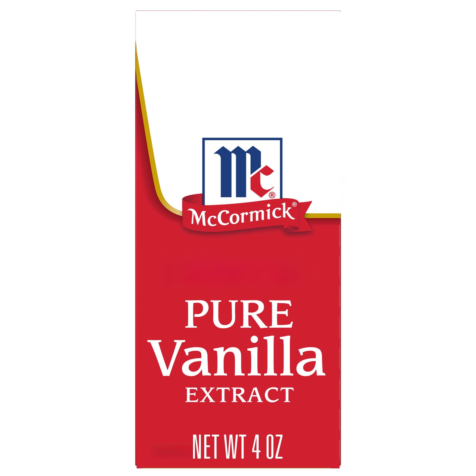 McCormick Vanilla Extract, Pure, Gluten Free, Non-GMO, Made with Madagascar Vanilla Beans, 4 fl oz