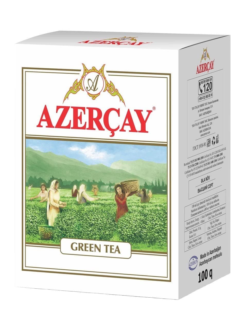 Green Tea 100 Gr Medium Large-Leaf, Green Tea