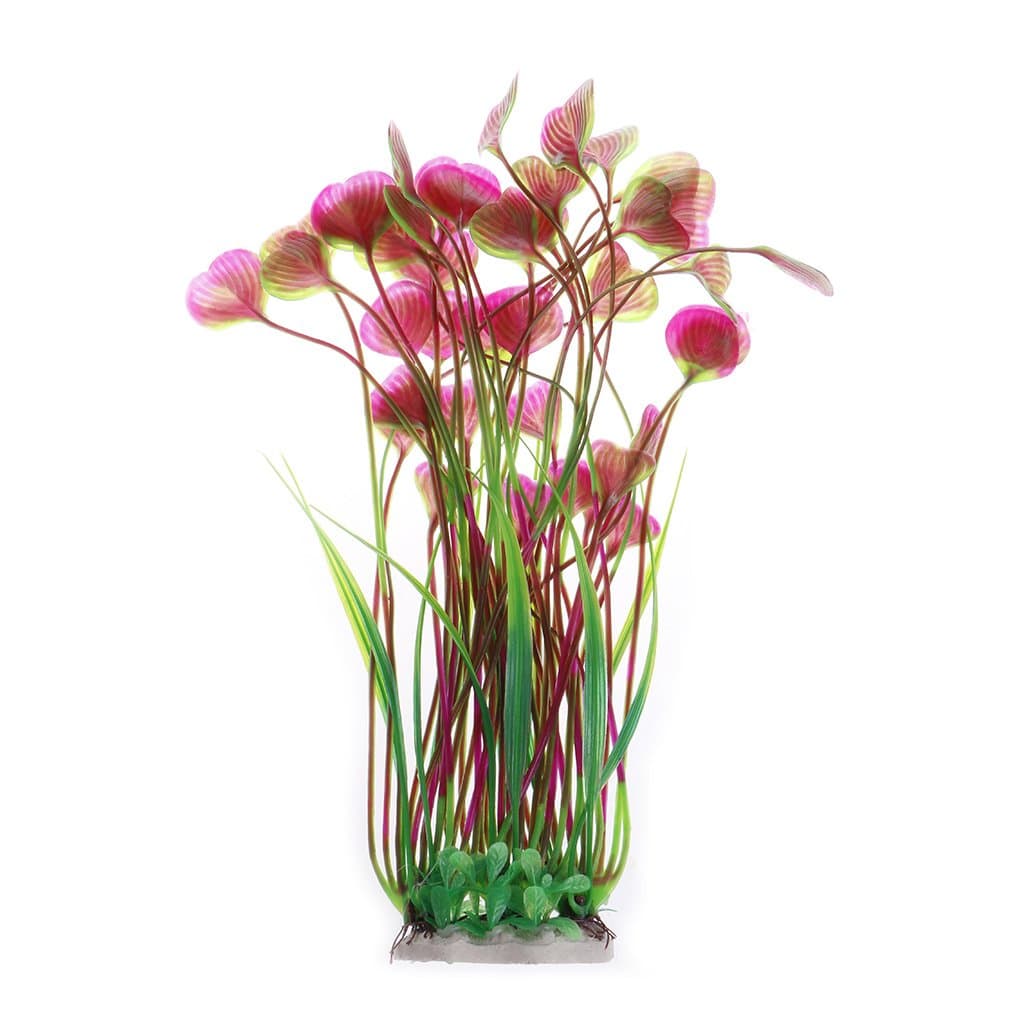 Haorw Artificial Aquarium Plant Butterfly Shape Grass Ornament For Aquarium Fish Tank(Purple)