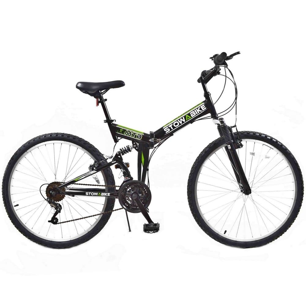 Stowabike 26" MTB V2 Folding Dual Suspension 18sp Gears Mountain Bike