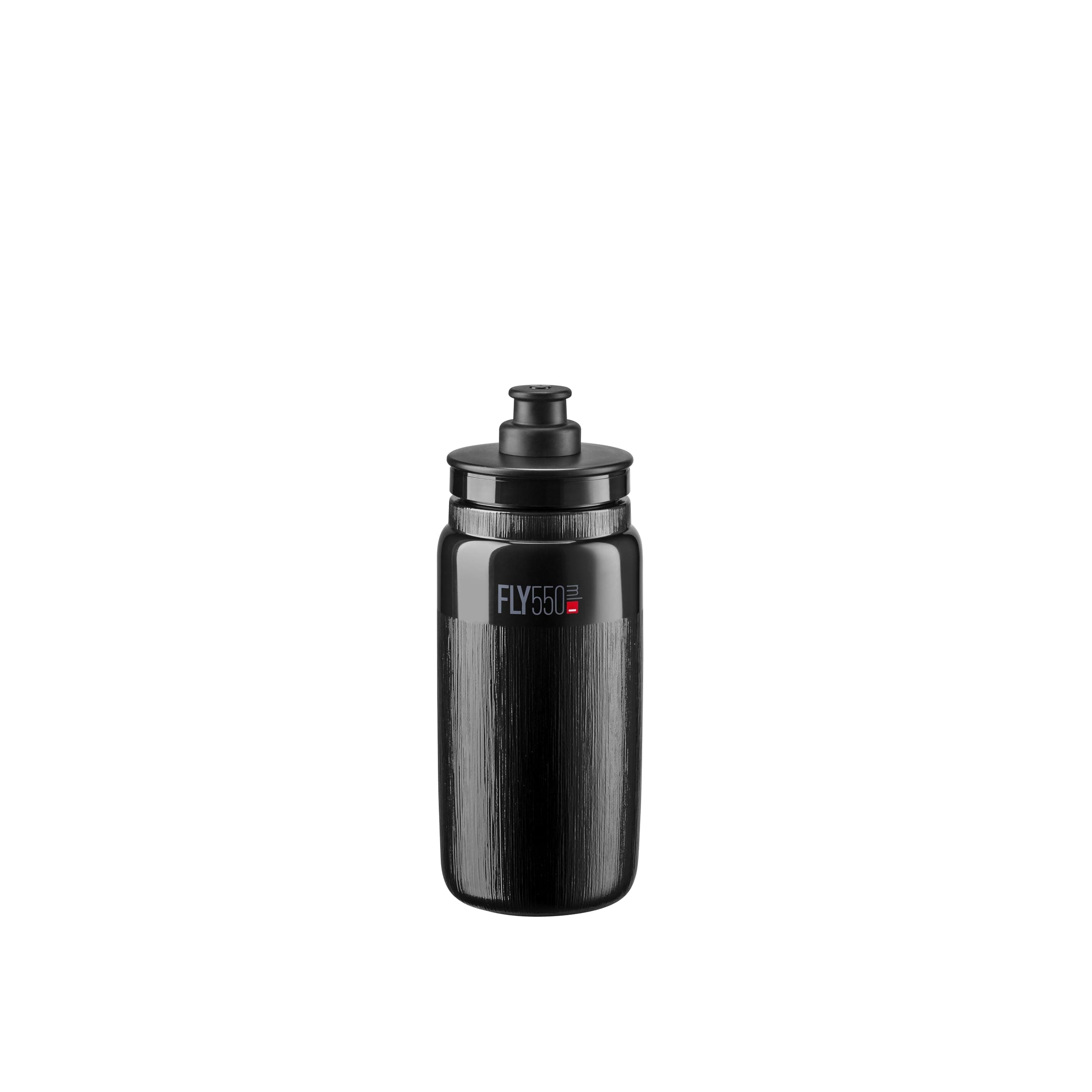 Fly 550ml Bottle (Black, Textured) – Ultra-Lightweight Sports Drink Bottle with Push-Pull Valve