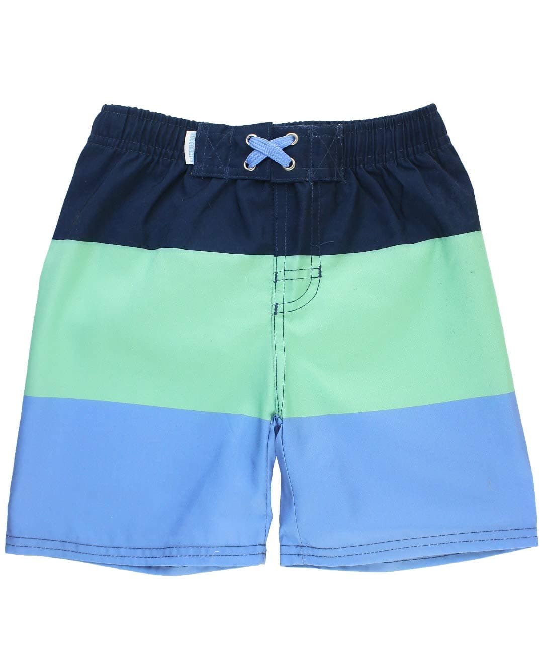 RuggedButtsBaby/Toddler Boys Mint/Blue Color Block Swim Trunks - 6-12m
