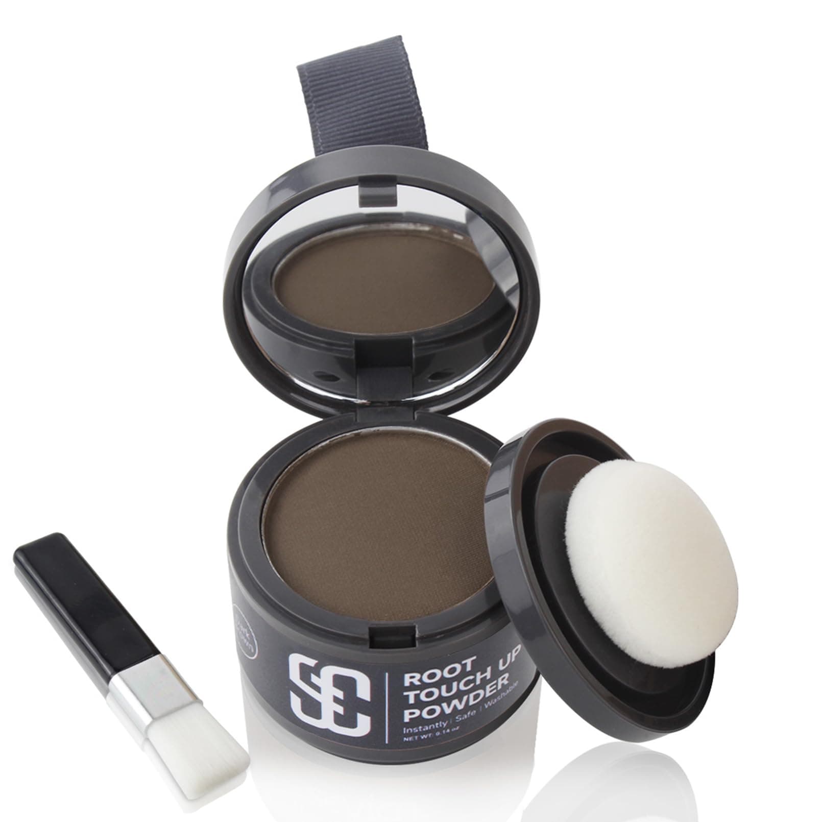 SOVONCARE Hairline Powder - Root Touch Up & Gray Hair Concealer for Men and Women, Instantly Covers Thinning Hair and Bald Spots, Natural-Looking Coverage Medium Brown