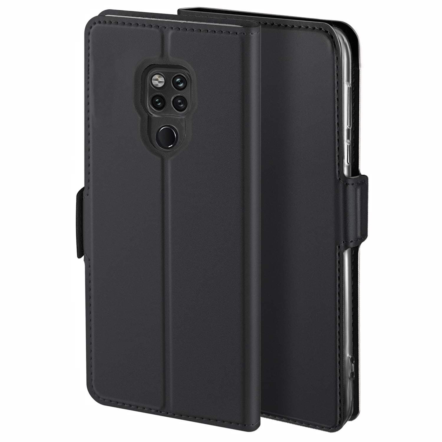 YATWIN Case Compatible for Huawei Mate 20 X case, Premium PU Leather with Wallet Card Slot Magnetic Closure Flip Case Cover for Huawei Mate 20 X (5G) / Huawei Mate 20 X Cases - Black