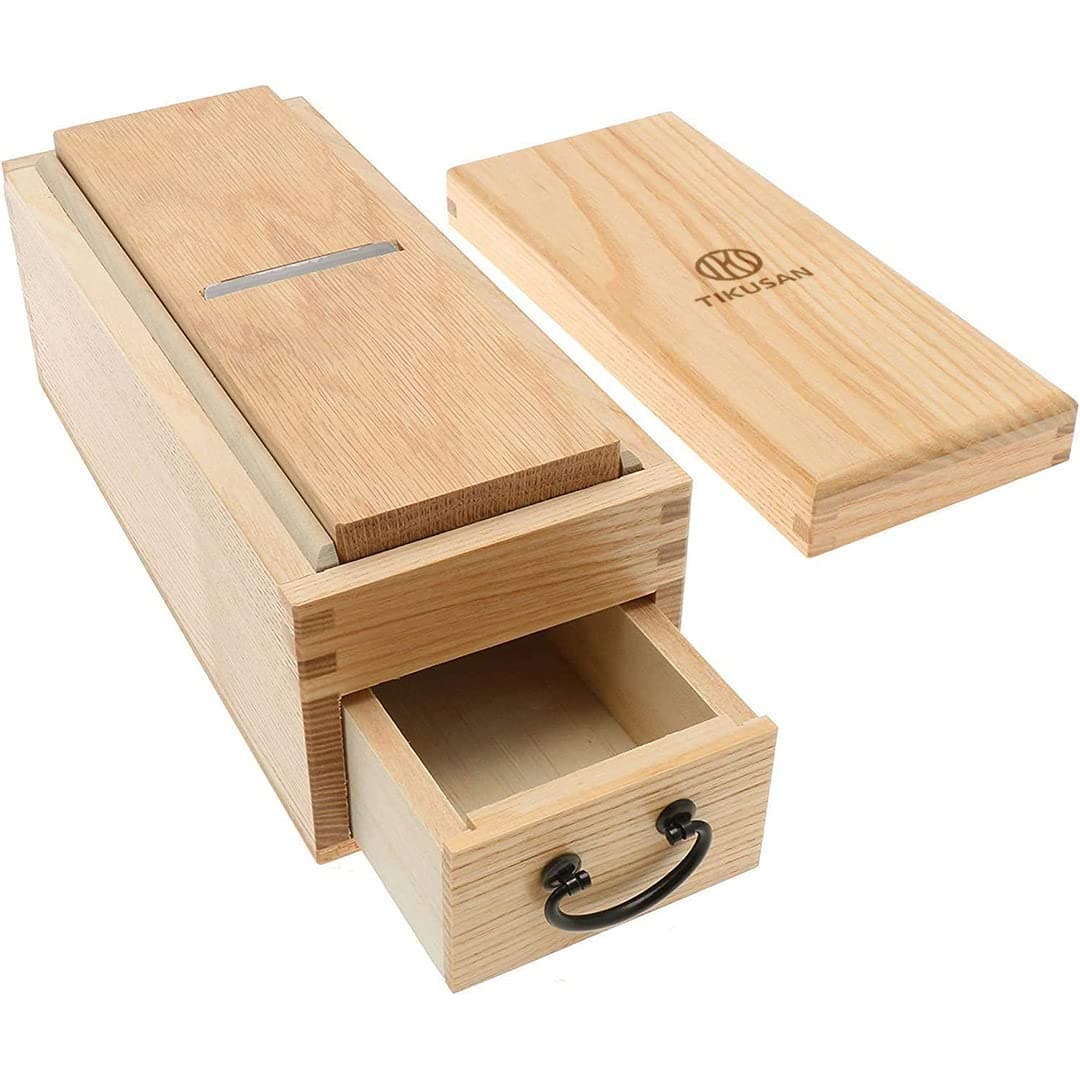 TIKUSAN Dried Bonito Katsuobushi Shaver Box Made in Japan Smoked Bonito Block Kezuri Grater