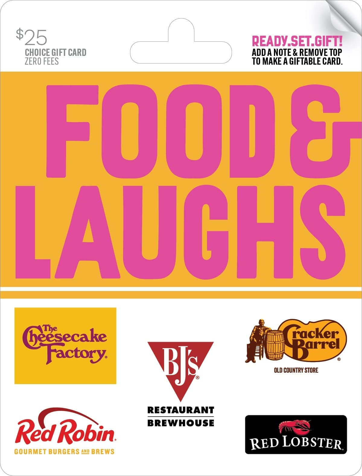 Food & Laughs Gift Card $25
