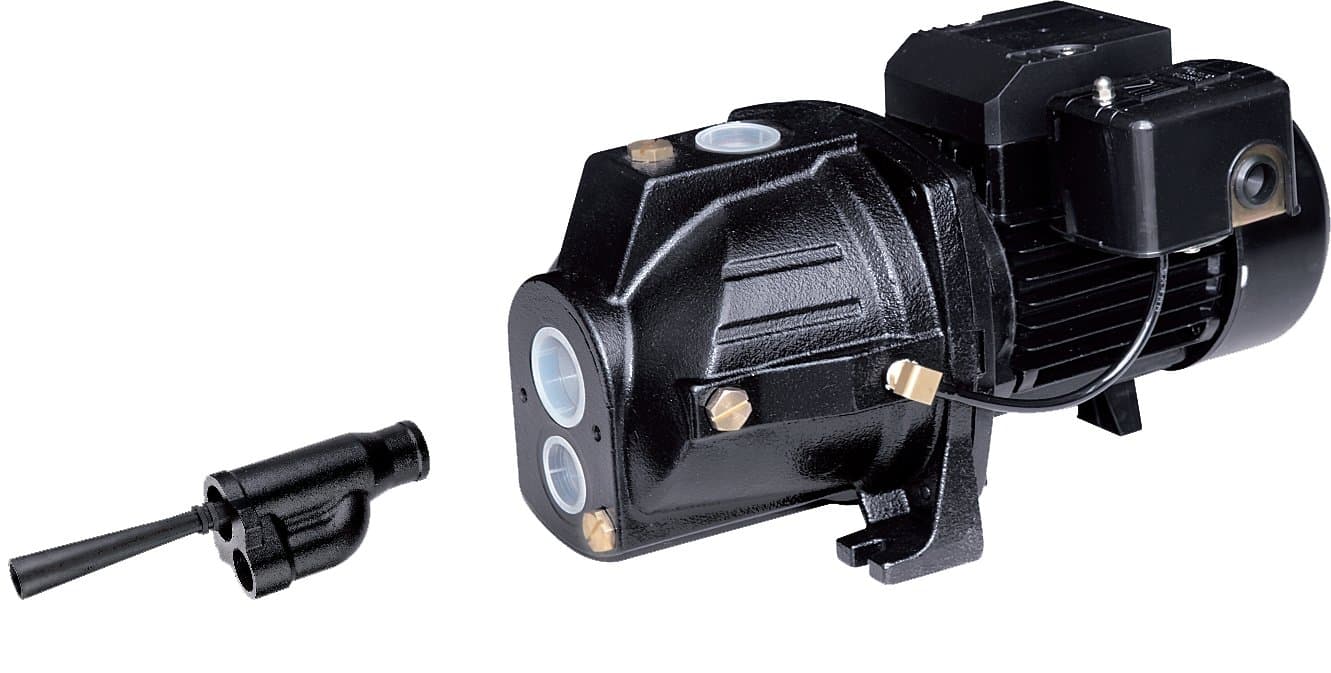 Acquaer CJE100 1 HP Dual-Voltage Convertible Cast Iron Jet Pump, Black