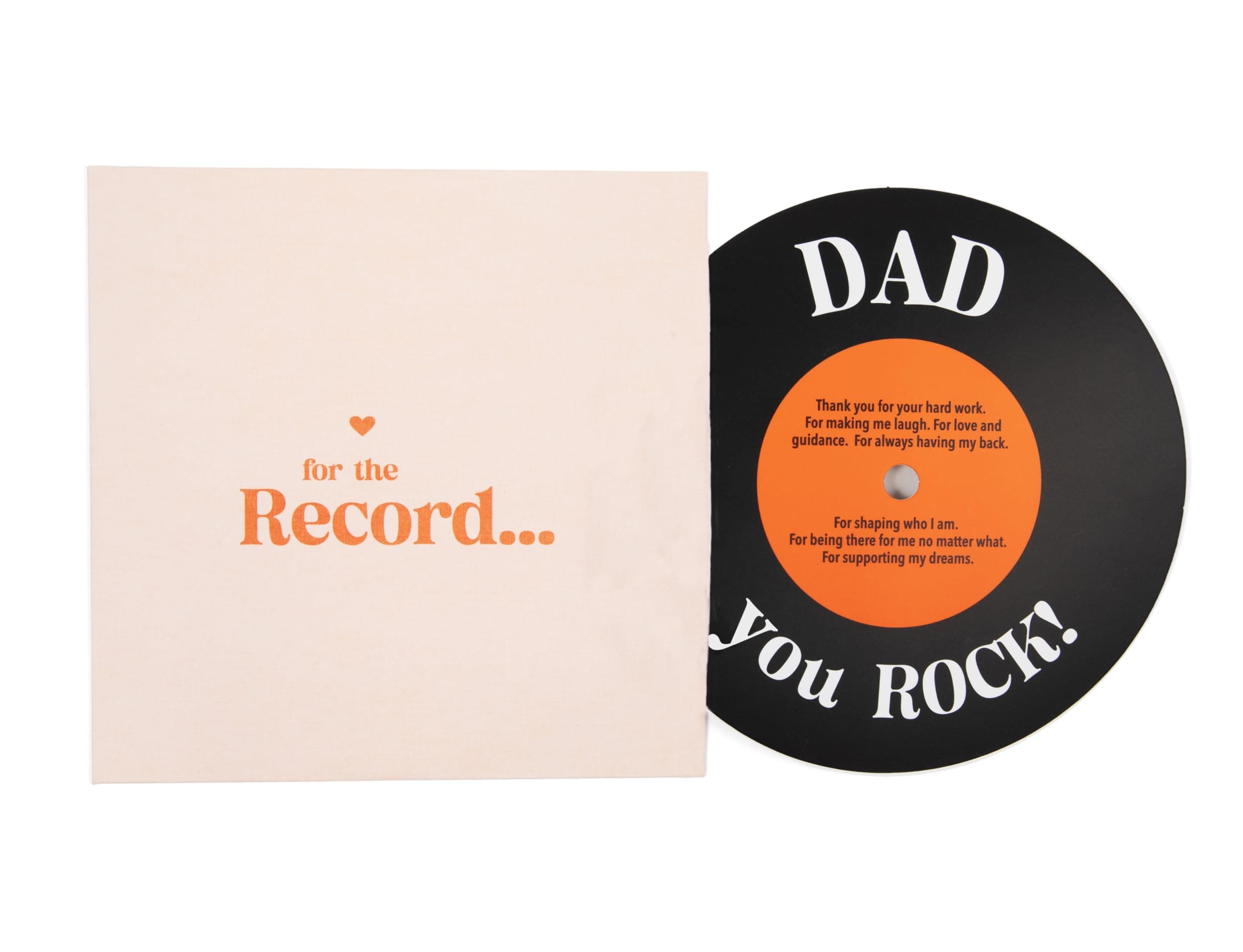 Bee! Father's Day card | Gifts for Dad from daughter, son, kids, wife | Vintage Dad Birthday card | You Rock! - For the Record Vinyl Card