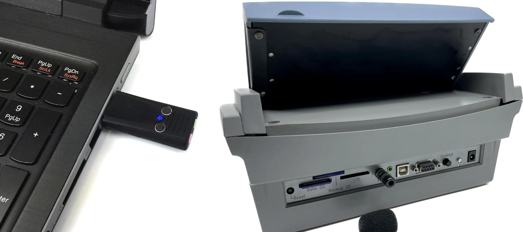 Sound Professionals - Get The Best of Both Together and Save! Ultimate Court Reporter Package Includes The SP-USB-MIC-Model-6 USB mic and The MS-MMM-1 UHS Steno Writer Microphone