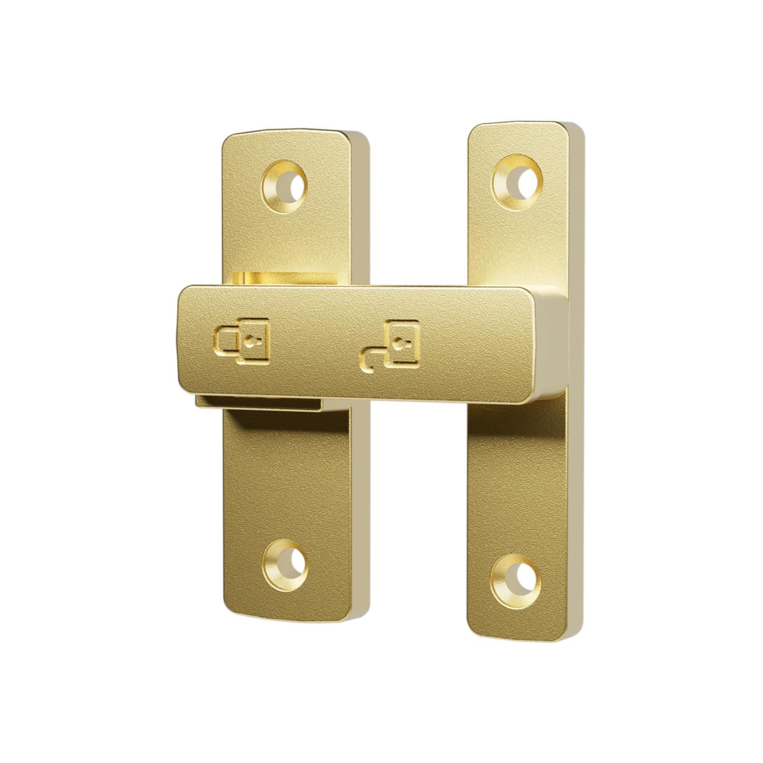 ETEKJOY Heavy-Duty Flip Latch Lock 90/180 Degree Sliding/Swinging Door Lock Latch Bolt for Gate Barn Garage Garden Fence Shed Window Cabinet (Gold, 180 Degree)