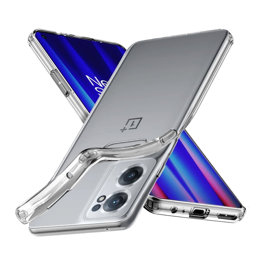for OnePlus Nord CE2 5G Premium Transparent Soft Silicon Back Cover [Transparent]
