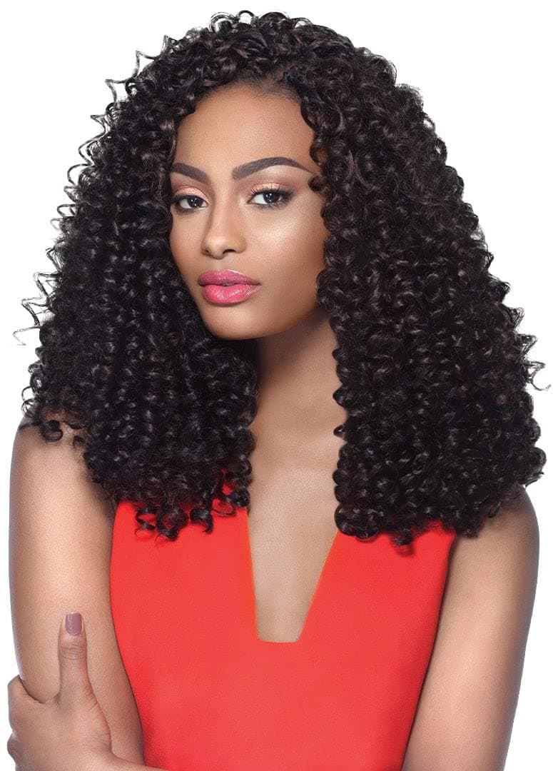 Outre Synthetic Hair Crochet Braids X-Pression Braid 4 In 1 Loop Bohemian Curl 14" (1-Pack, 4)