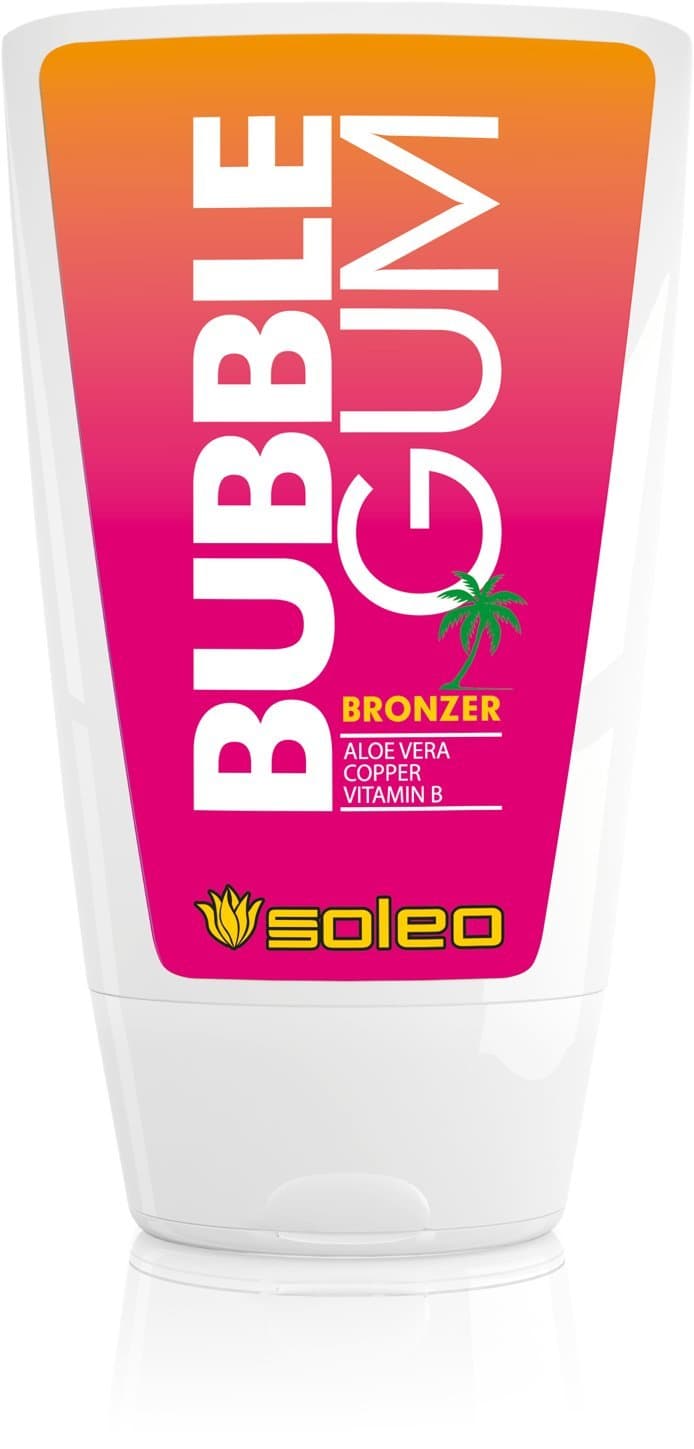 Soleo Bubble Gum bronzing sunbed tanning lotion cream (100ml bottle)