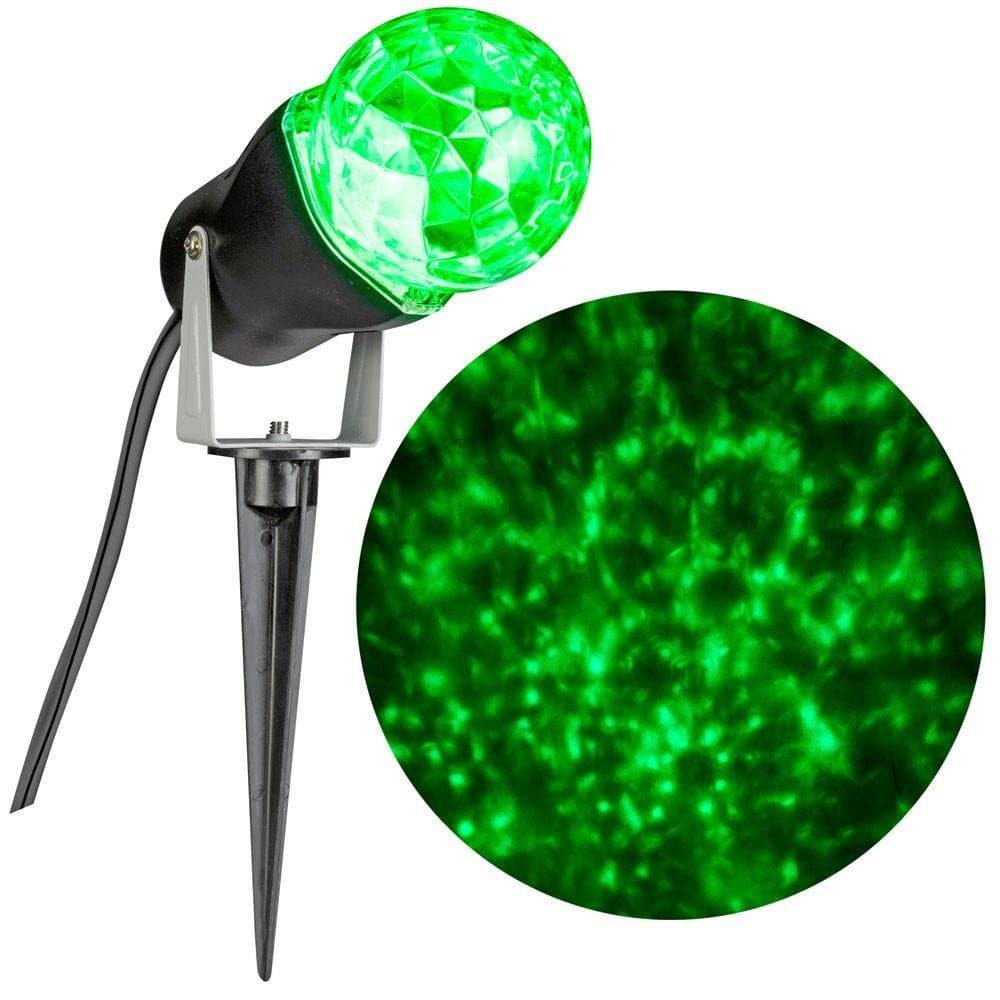 Gemmy LED Lightshow Projection Kaleidoscope Green Swirling Light