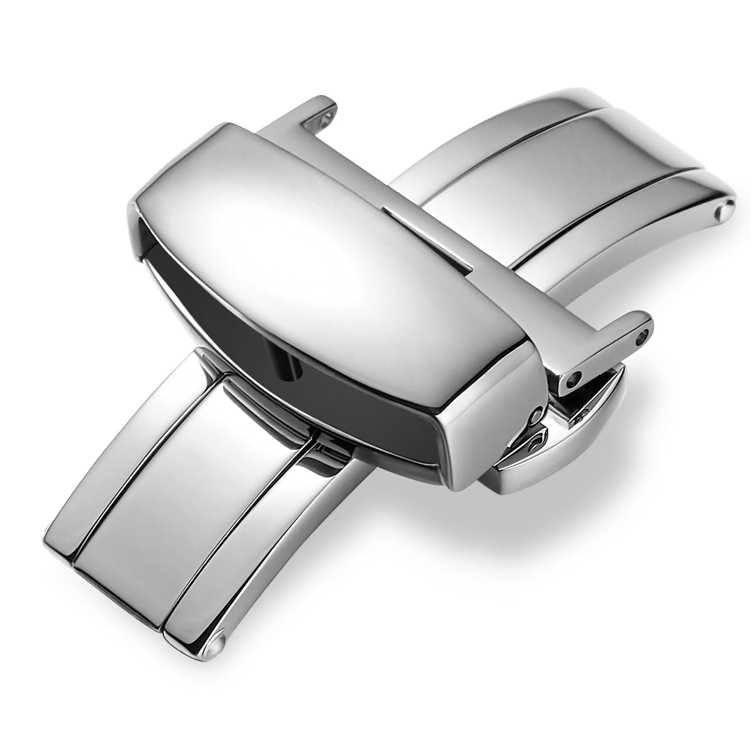 Stainless Steel Deployment Clasp Buckle Fasten Gold Black Silver Rose Gold Watchband Clasp 16mm 18mm 20mm 22mm