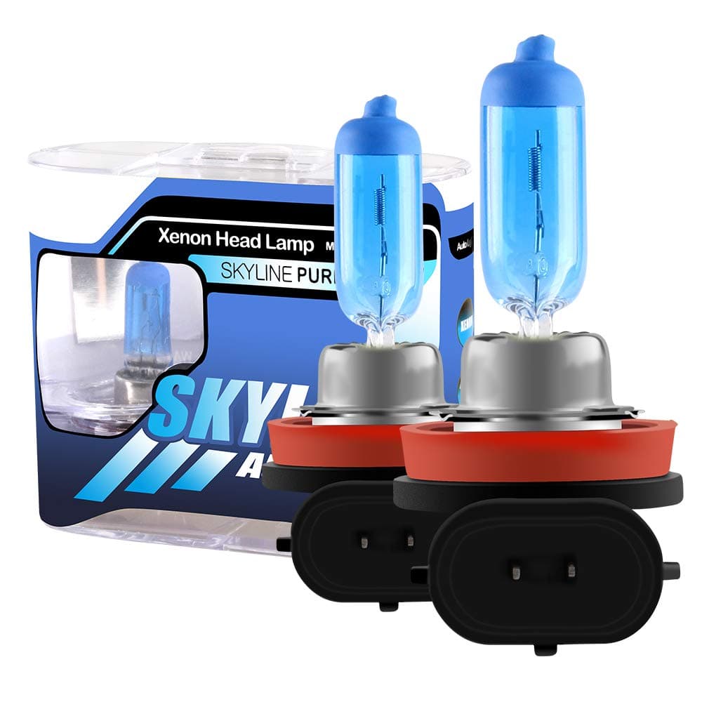 2Pcs H8 35W Super Bright White 5000K Halogen Xenon Light Bulb 12V Car Headlight Fog Light Lamp Replacement