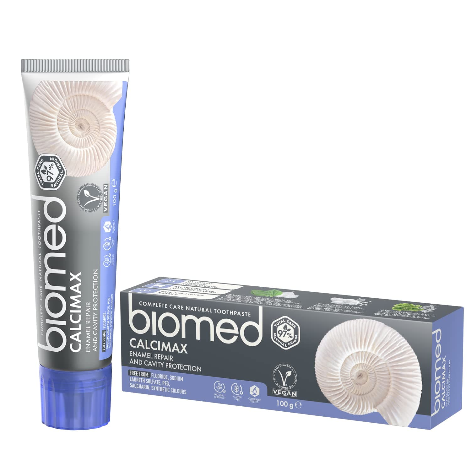 Biomed CompleteCare Calcimax, Fluoride-free, Enamel restoration and cavity protection Toothpaste - 100gms