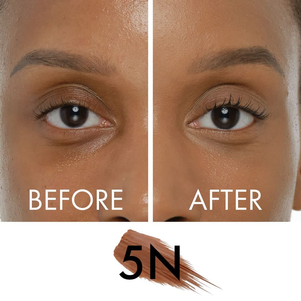 Veil Cosmetics - Complexion Fix Concealer - Liquid Concealer for Under Eye + Dark Circles - Highlight, Contour, Correct - Anti-Aging - Vegan Makeup Pen - Hydrating Lightweight (5N Deep Neutral)