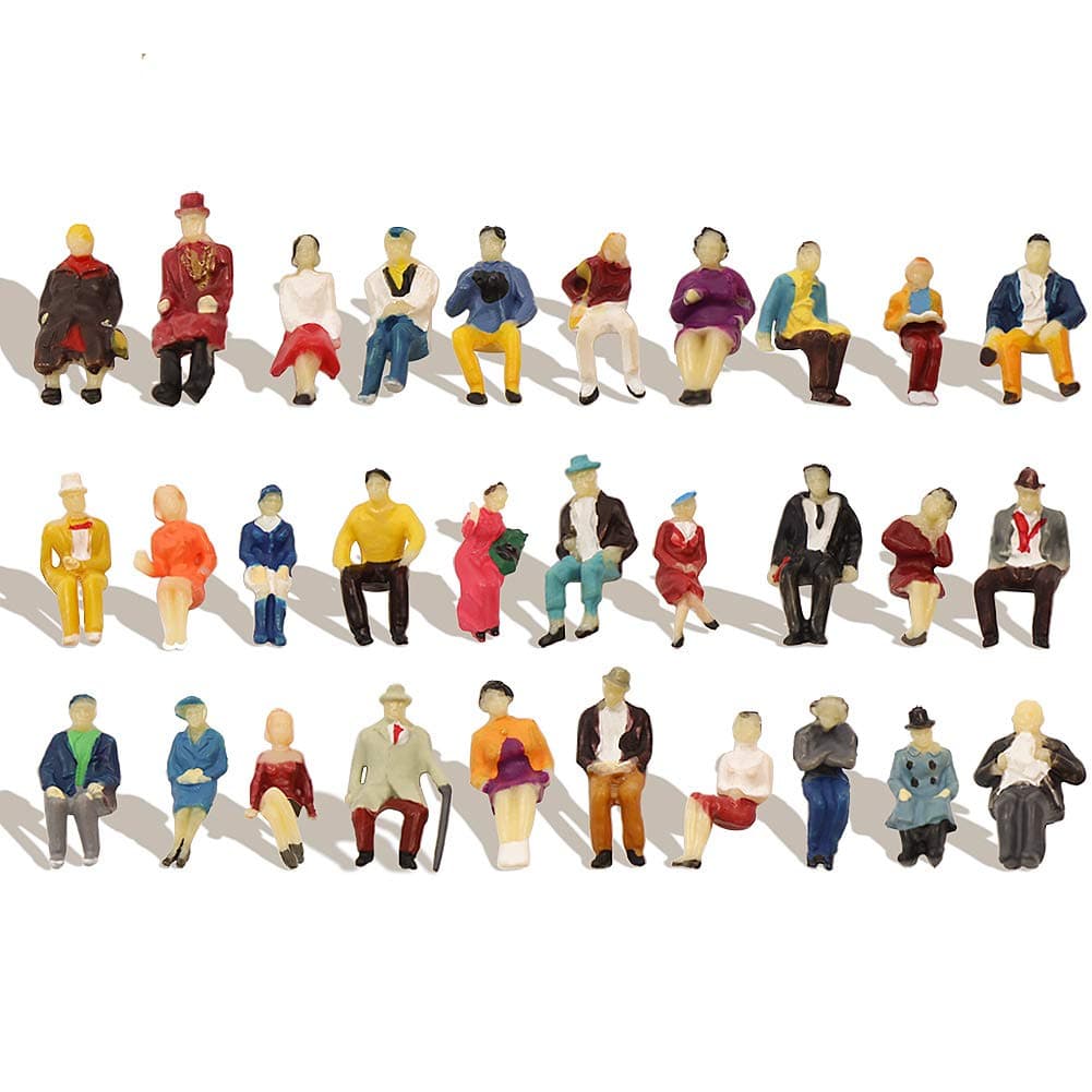 Evemodel P8711 Pack of 60 Assorted Figures Track H0 1:87