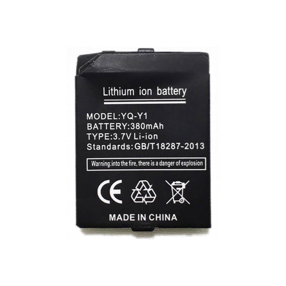 Smart watch battery Y1 rechargable lithium battery with 380MAH capacity