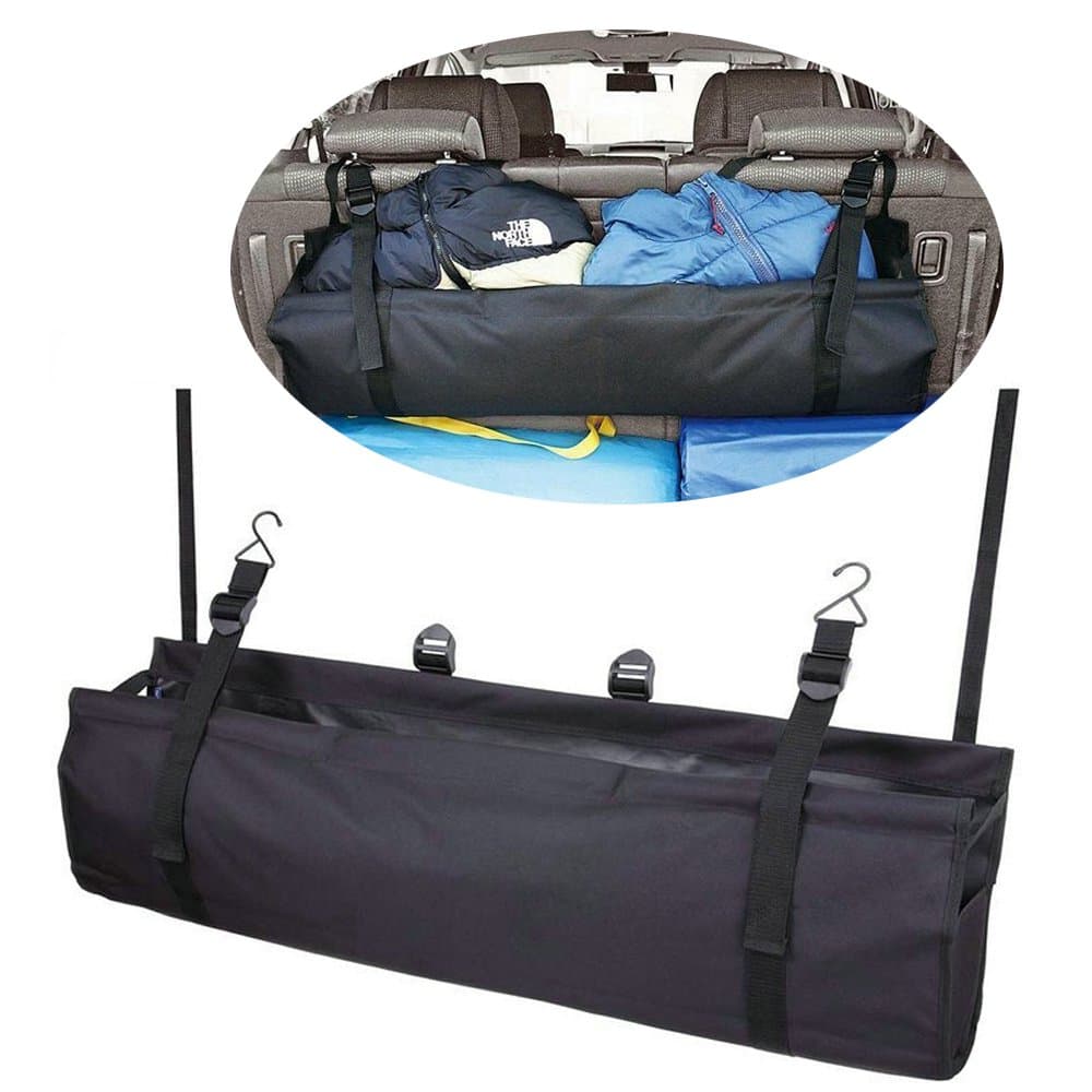 SUKGOO Car Boot Bag,Car Trunk Organizer /Backseat Organizer Folding Car Organizer Storage Chest Organizer Collapsible Hanging Bag Holds Clothes, Car Cleaning Tools and Jumper - Easy Versatile Convenient Storage