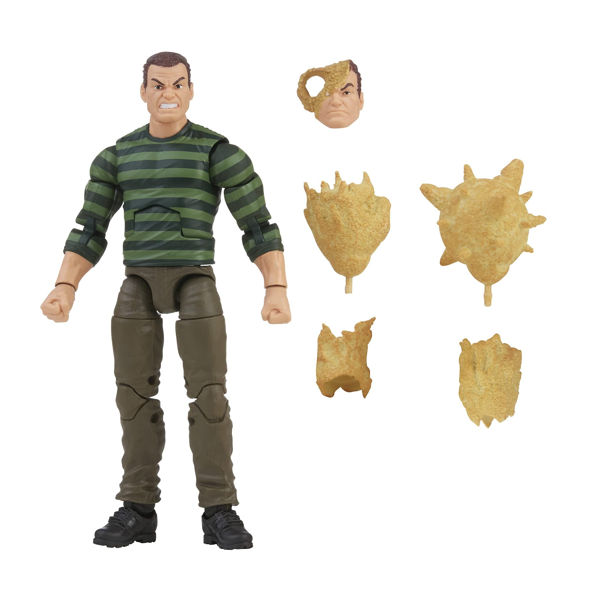Spider-Man Hasbro Marvel Legends Series 6-inch Scale Action Figure Toy Marvel’s Sandman, Includes Premium Design, and 5 Accessories